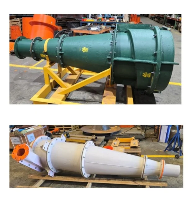 A moulded polyurethane hydrocyclone cone section